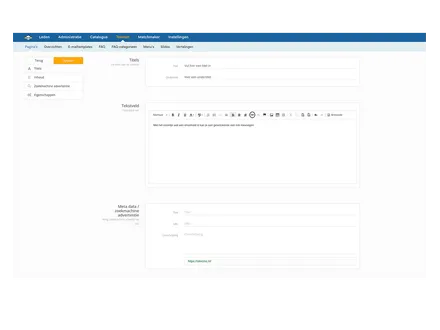 Add link via text editor
