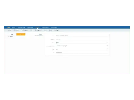 Type menus