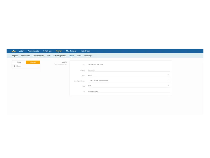 Manage homepage components